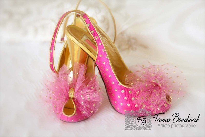 Marriage-photo-soulier-rose